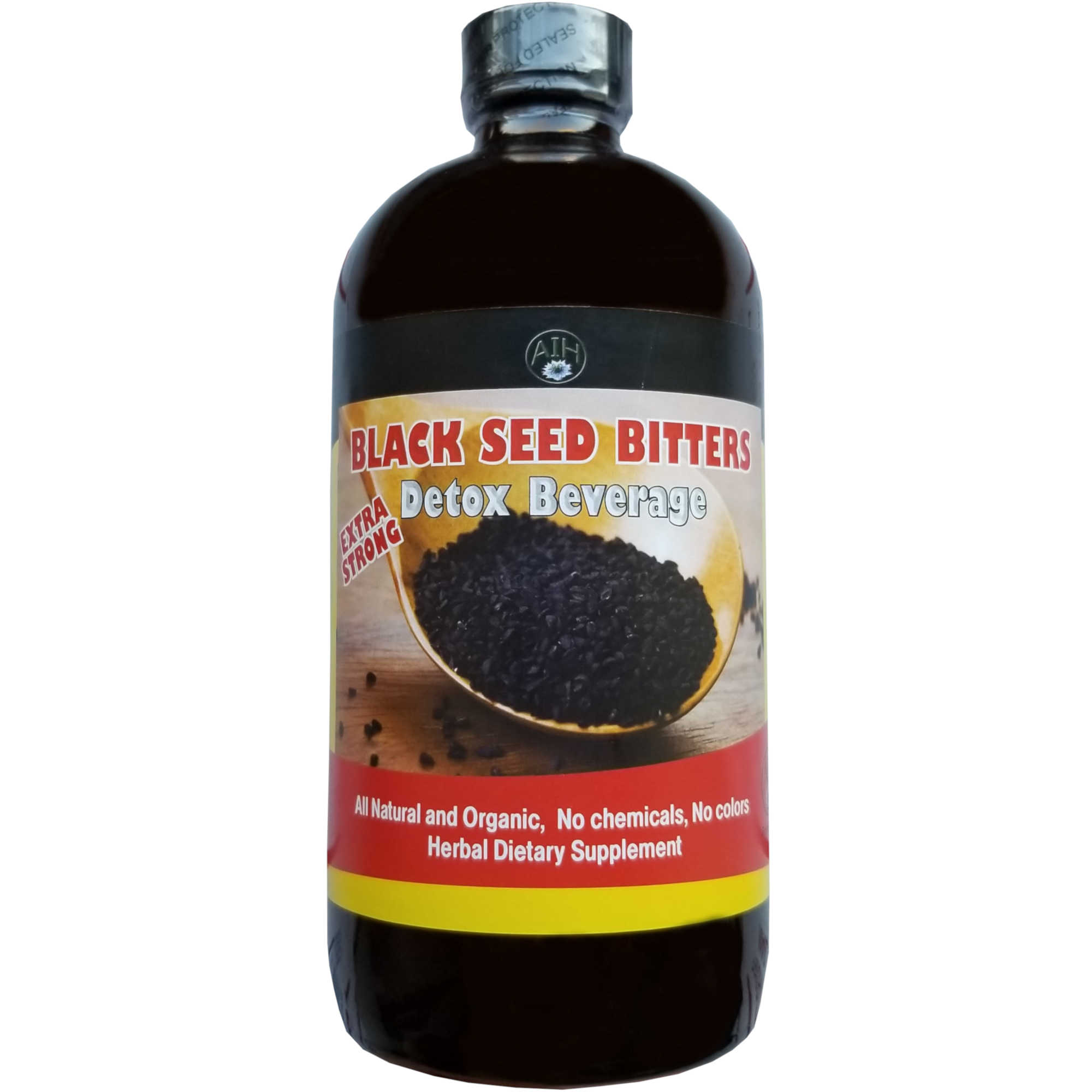 AIH Black Seed Bitters Detox Beverage Extra Strong Front