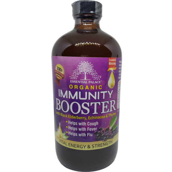 Essential Palace Organic Immunity Booster With Black Elderberry 5 IN 1 16 OZ front