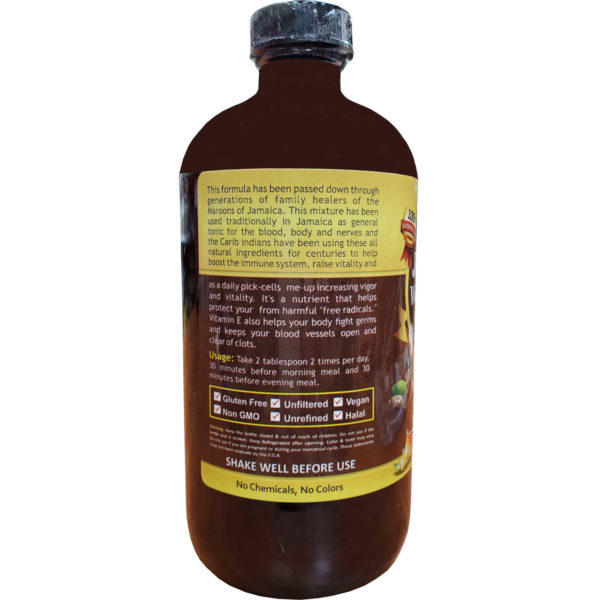 Essential Palace Organic Jamaican Wood and Neem Living Bitter 5 IN 1 16 OZ Description