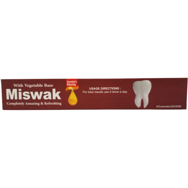 Essential Palace Organic Miswak Toothpaste With Moringa & Olive Fluoride Free Vegan 5 IN 1 6.5 OZ Direction