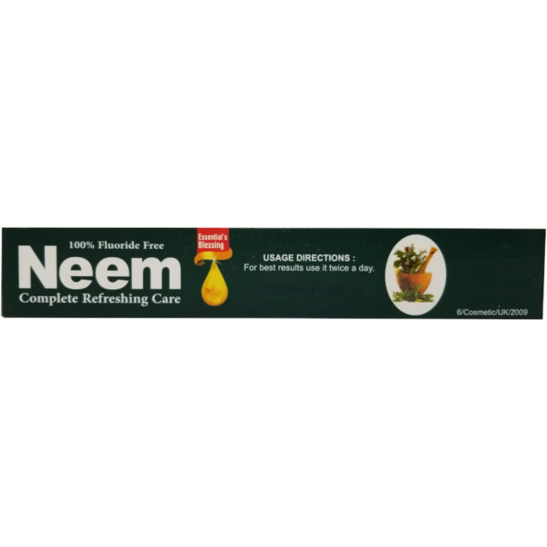 Essential Palace Organic Neem Toothpaste Fluoride Free Vegan 5 IN 1 6.5 OZ Usage