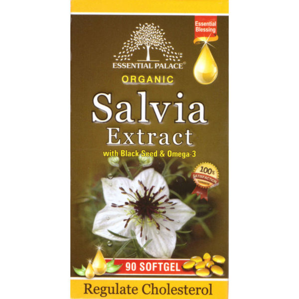 Essential Palace Organic Salvia Extract 90 Capsule Front 1