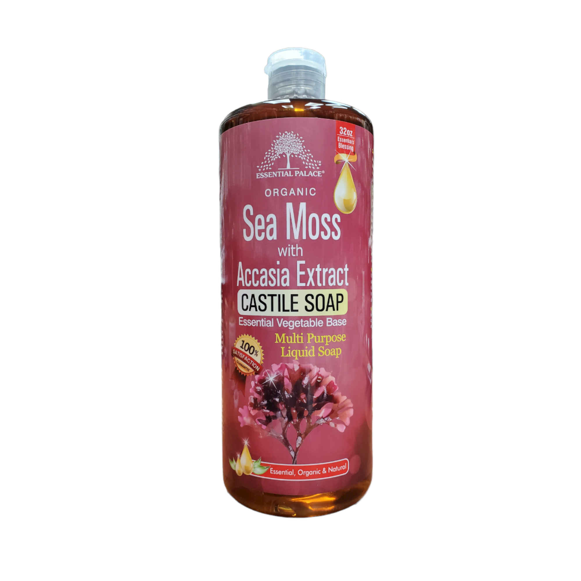 Essential Palace Sea Moss with Accasia Castile Soap 32 OZ Front