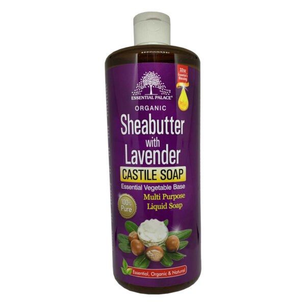 Essential Palace SheaButter Castile Soap with Lavender 32 OZ Front